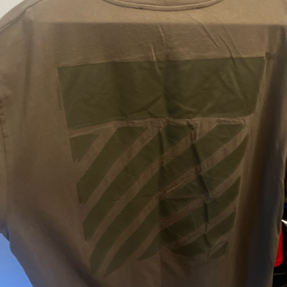 Off-white  olive green diagonal tee-seasonal release